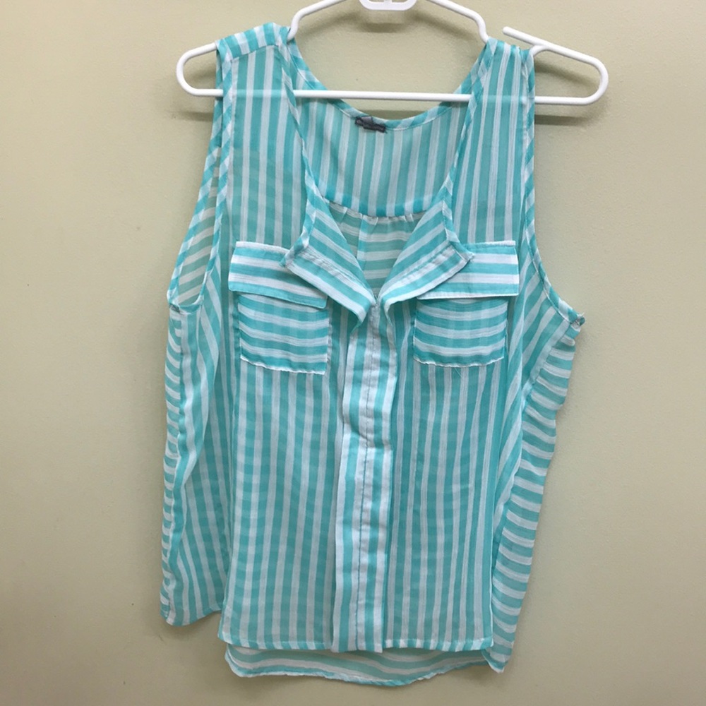 Charlotte Russe Striped Blouse (XL)